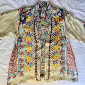 Johnny Was Kimono Bonian Light Spring Flower